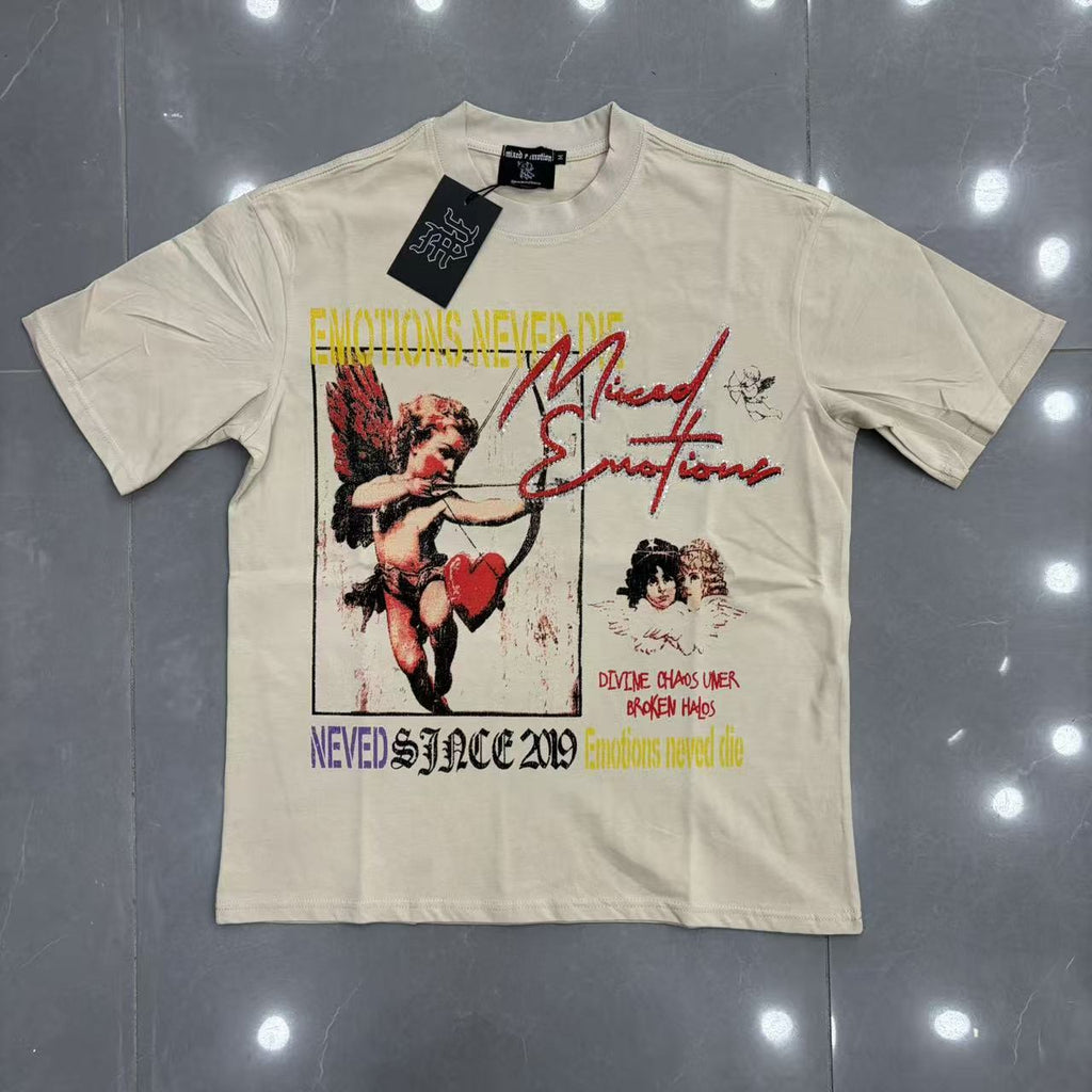 European Street Fashion Printed Short Sleeve T-Shirt For Men