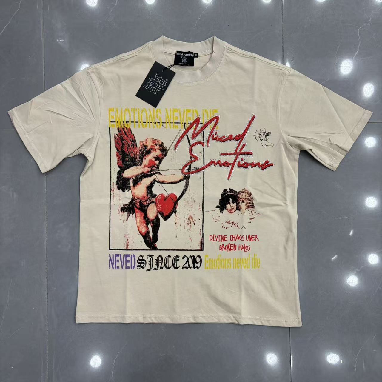 European Street Fashion Printed Short Sleeve T-Shirt For Men