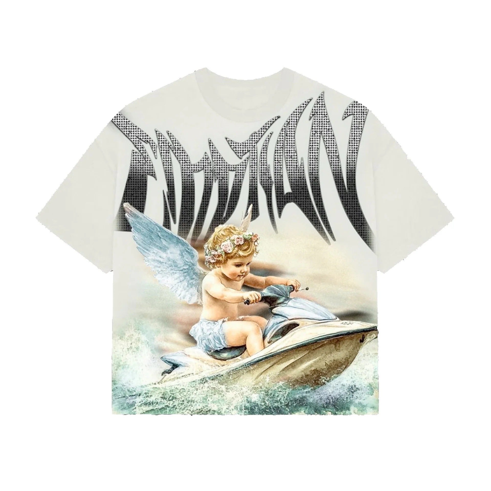 European Street Fashion Printed Short Sleeve T-Shirt For Men