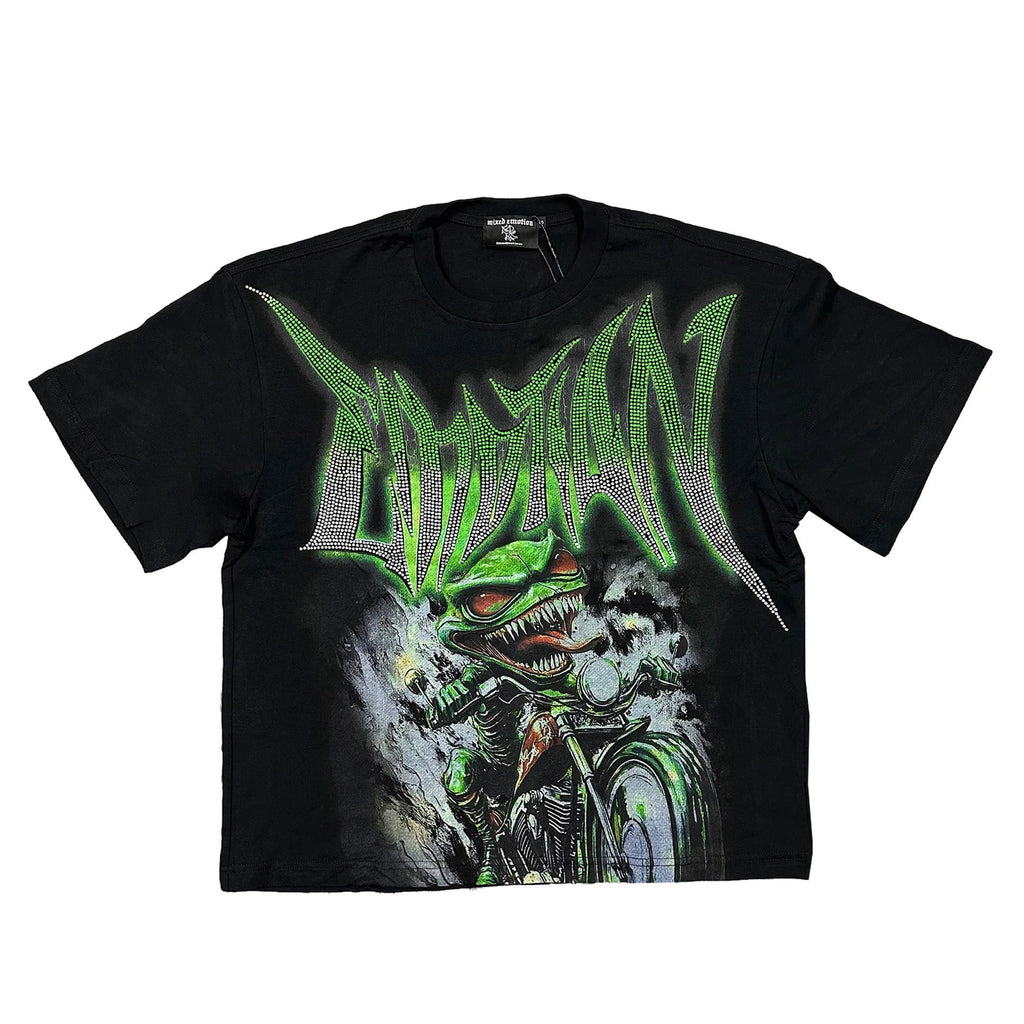 European Street Fashion Printed Short Sleeve T-Shirt For Men