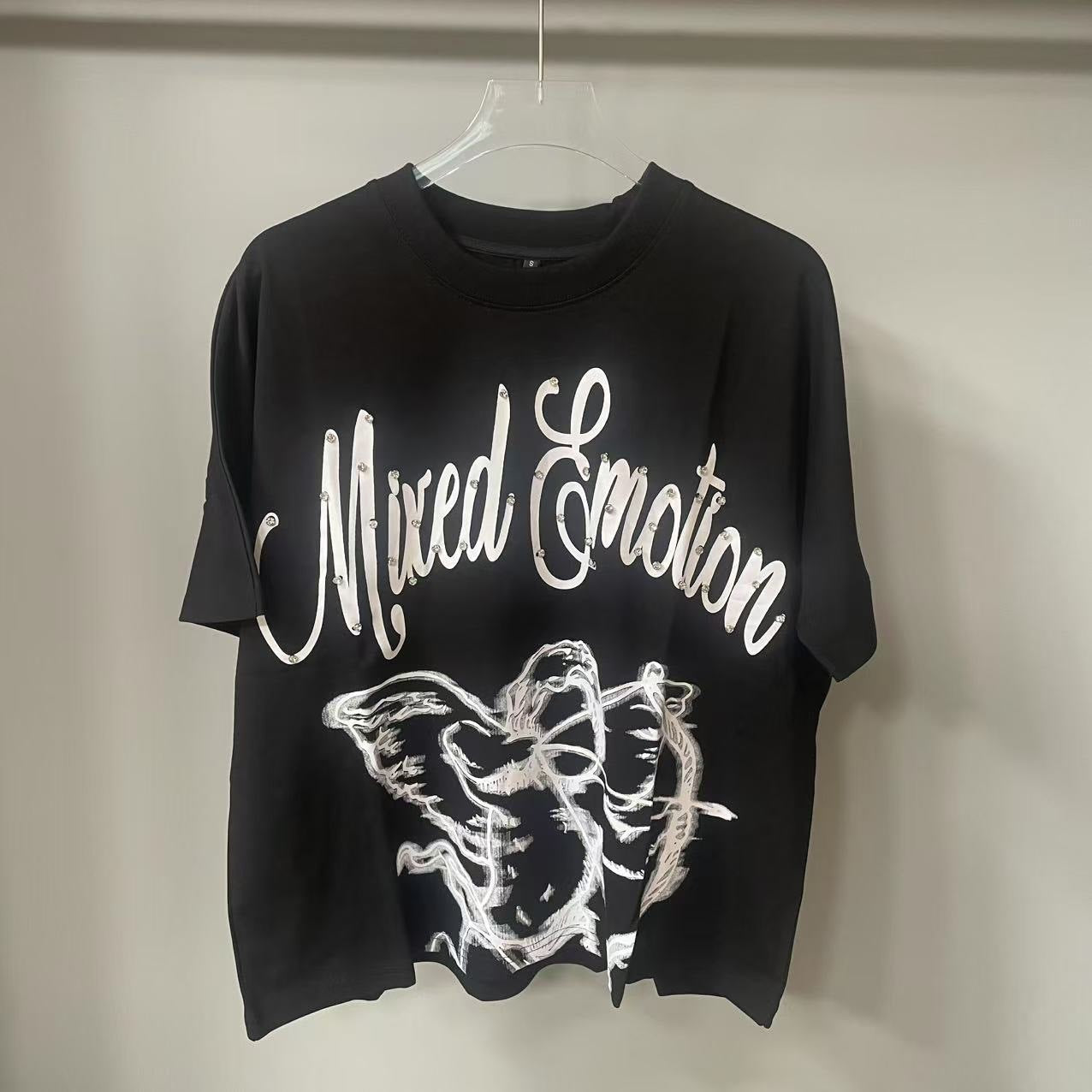 European Street Fashion Printed Short Sleeve T-Shirt For Men